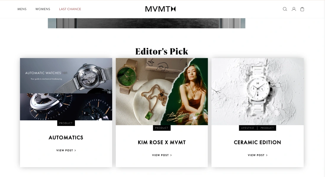 blog page