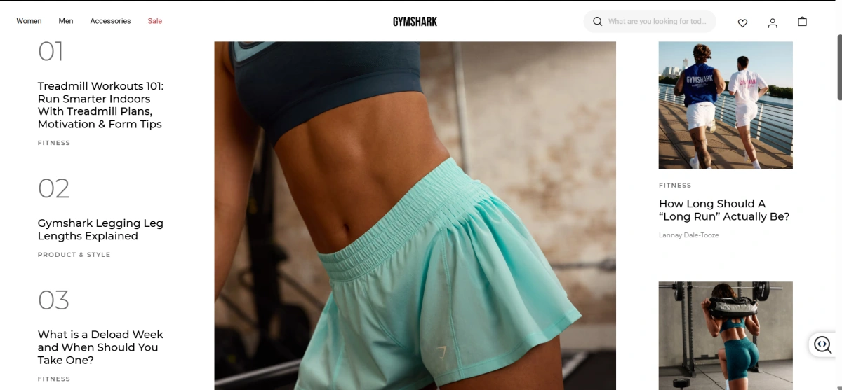 blog page