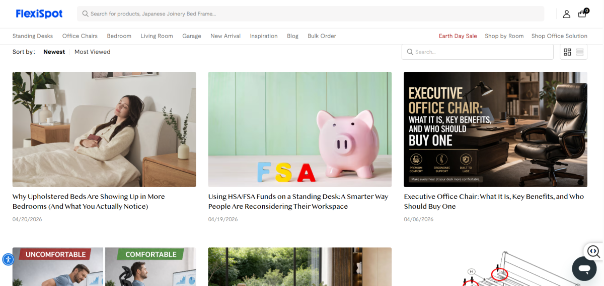 blog page