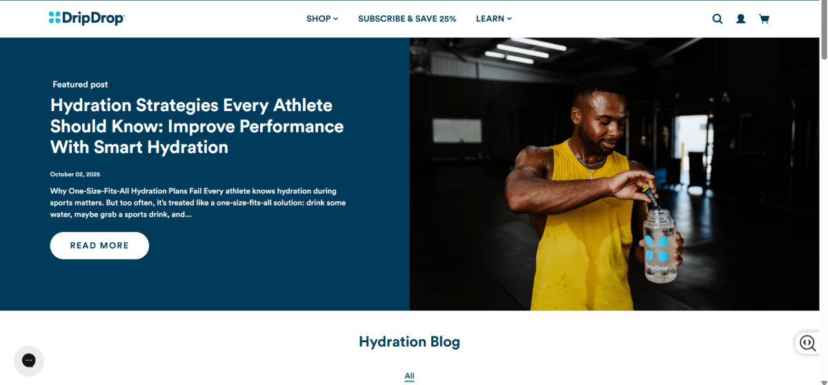 blog page