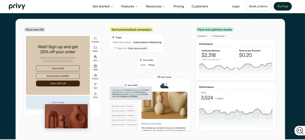 Privy homepage