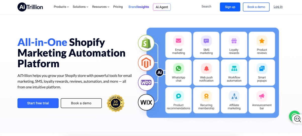 AiTrillion homepage