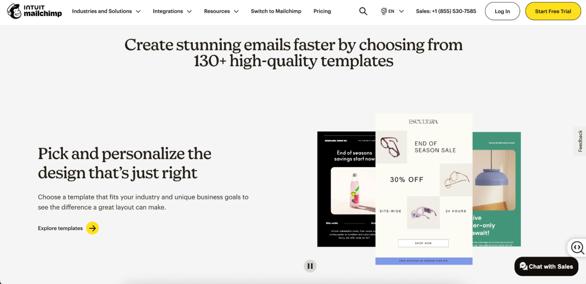 Mailchimp main features