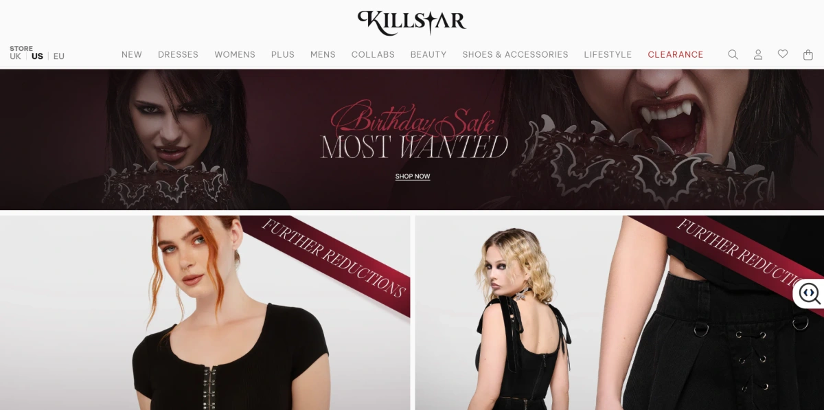 Killstar homepage
