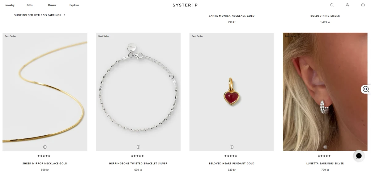 Syster P product photography example