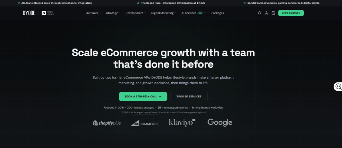 DYODE homepage