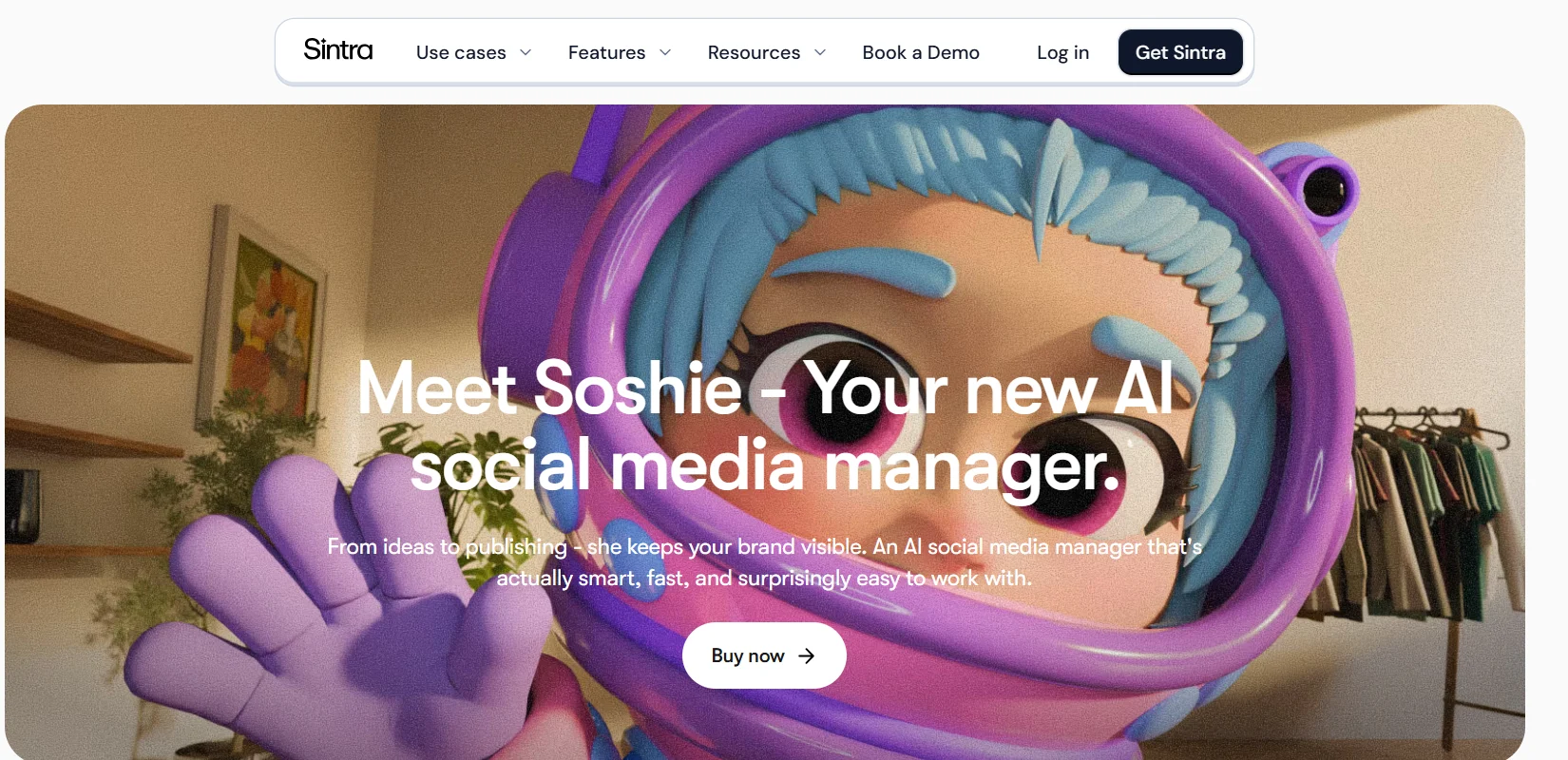Soshie AI page