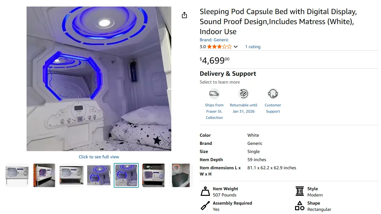 sleep pods product