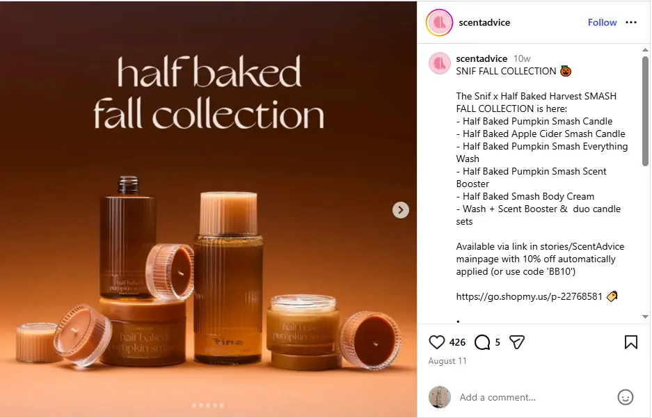 snif new collection campaign in Black Friday