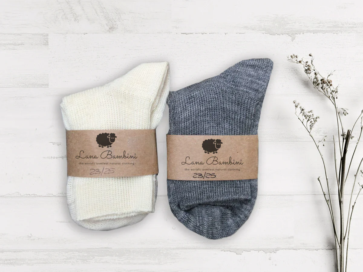 Chaussettes en fibres naturelles