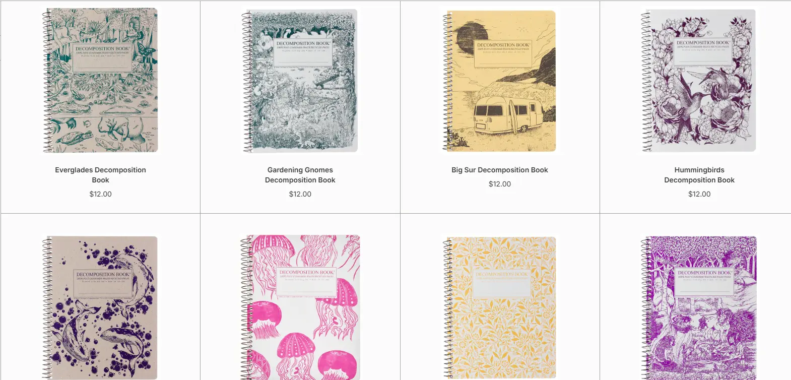 spiral notebook product example