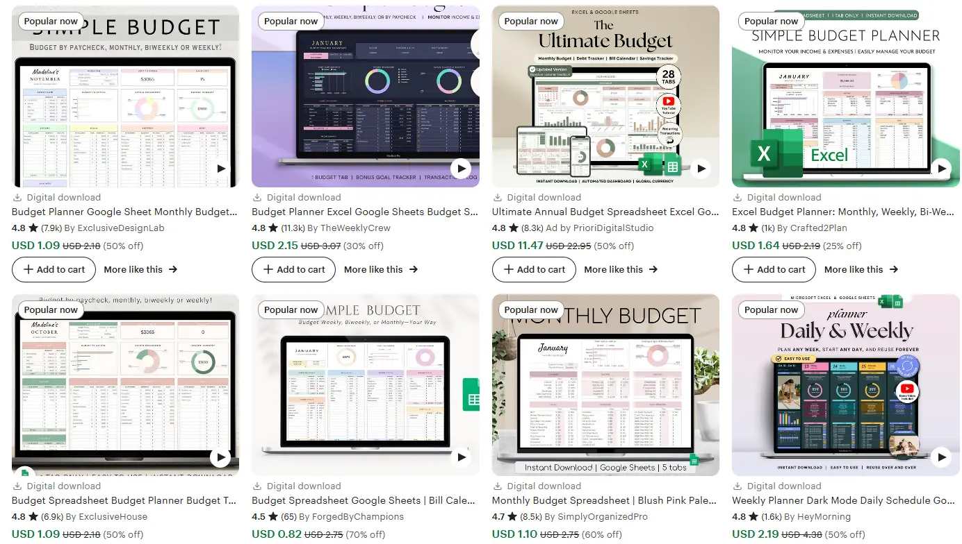 spreadsheet template