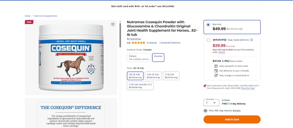 Set up product detail with policies page for free