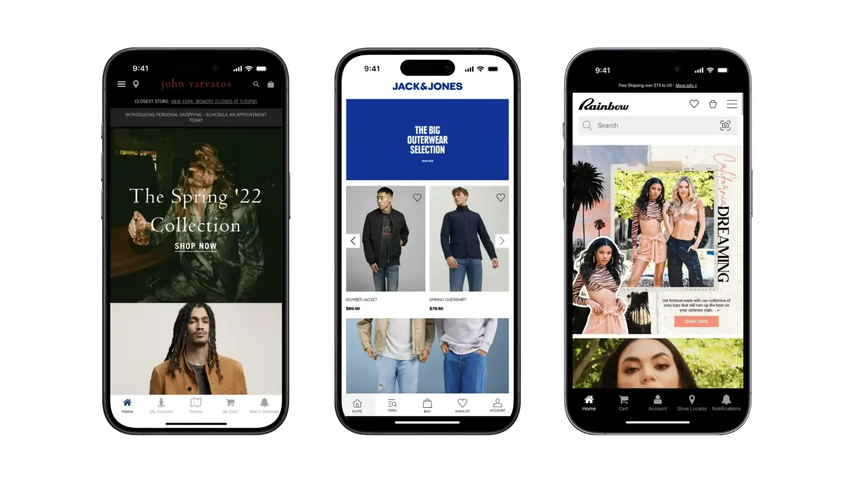 example of a store in mobile app