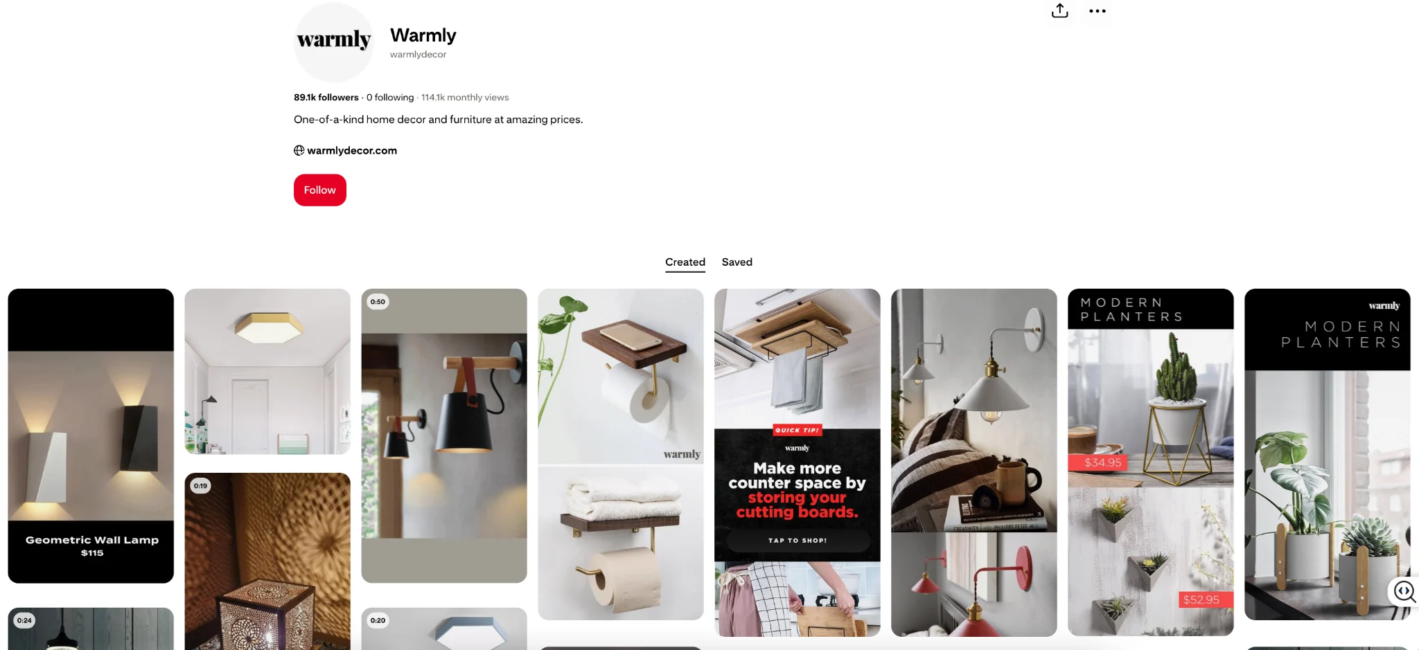 Warmly product category page 2