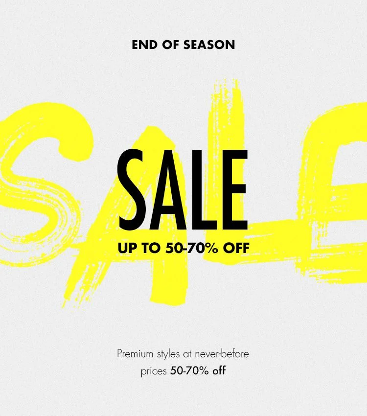 End-of-Season Clearance example