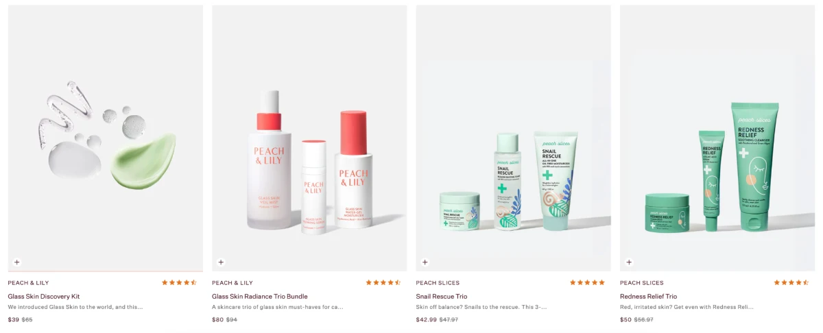 Summer Survival Kit” Bundles example in beauty products