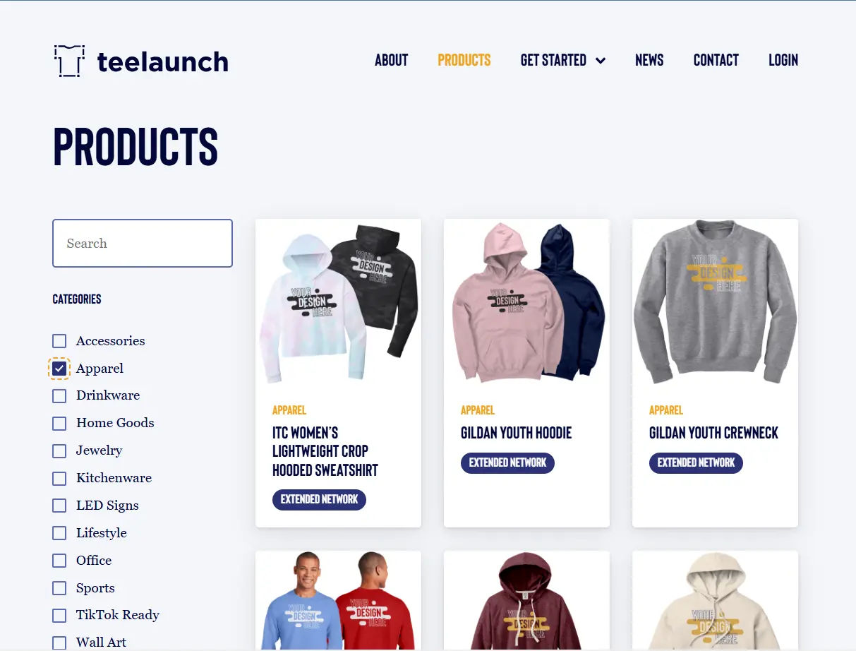Teelaunch Shopify product