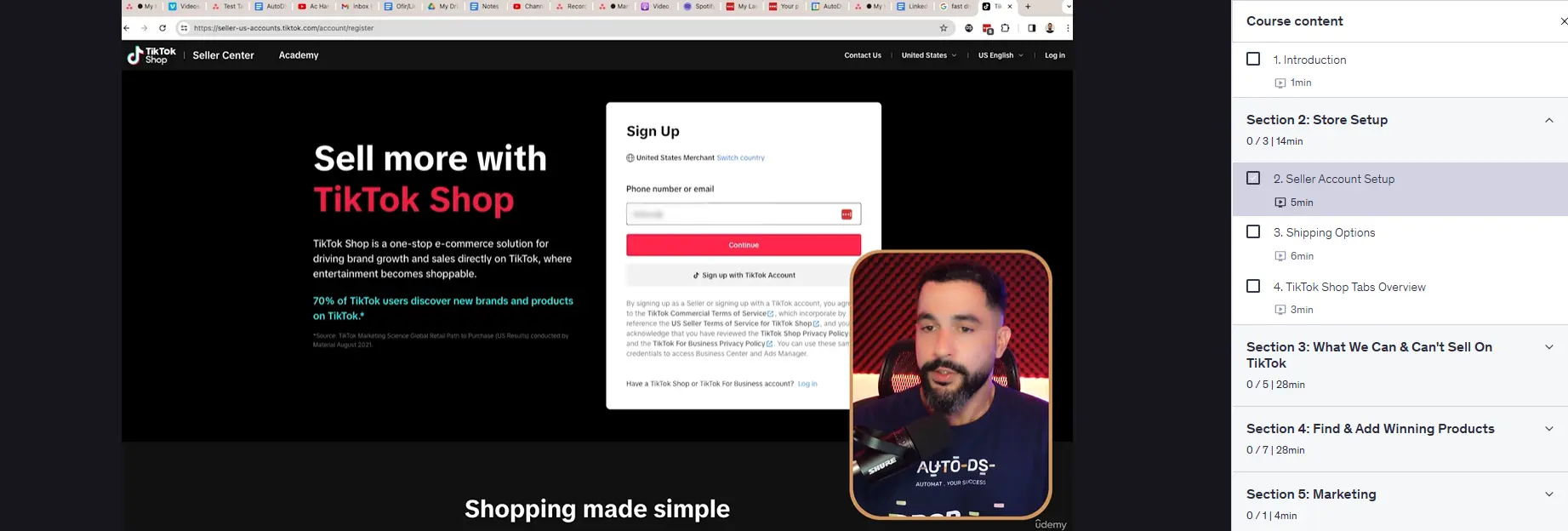 tiktok dropshipping course