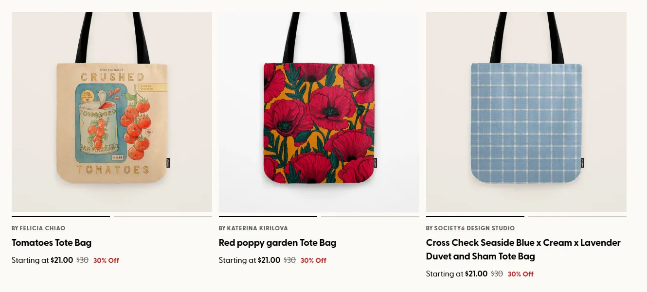 tote bag product example