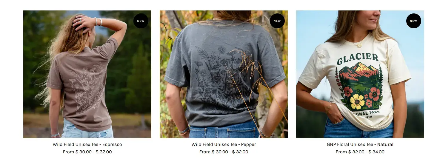 Unisex t-shirt product example