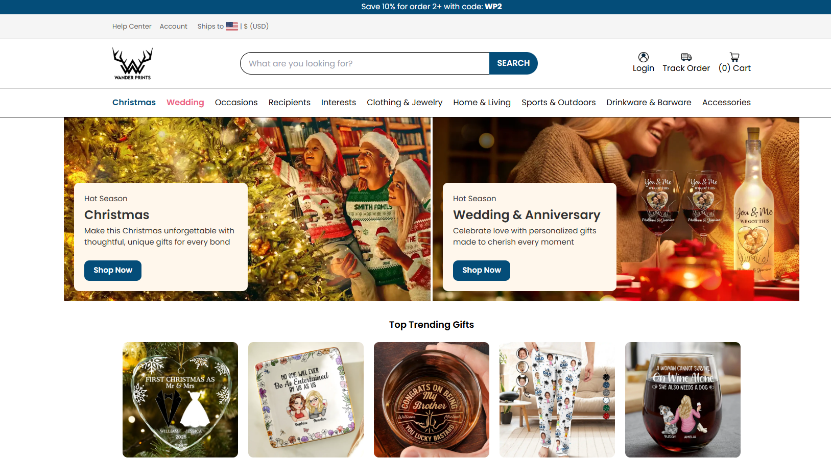 WanderPrint POD store